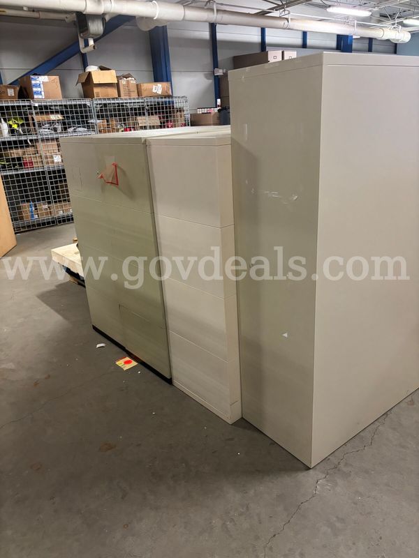 Lot of Four (4) Lateral Filing Cabinets