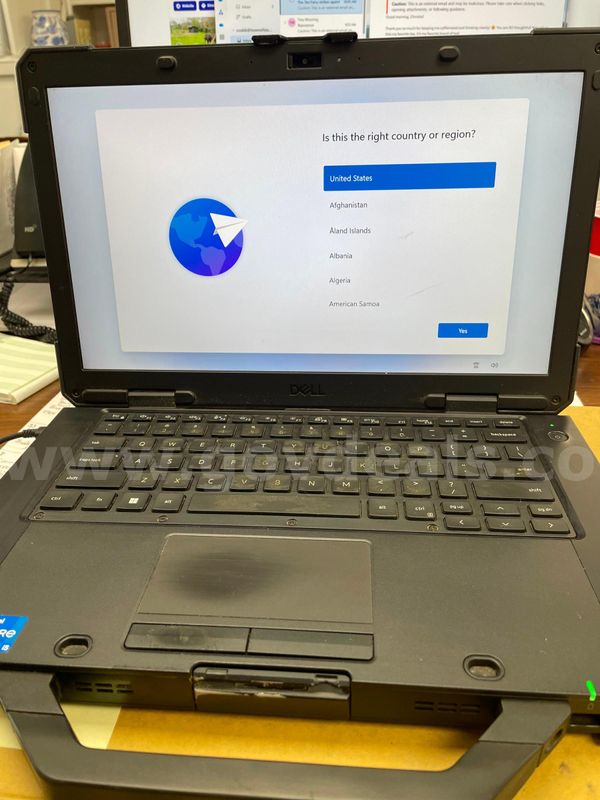 Dell Latitude 5430 Rugged laptop available for surplus sale from municipal use.