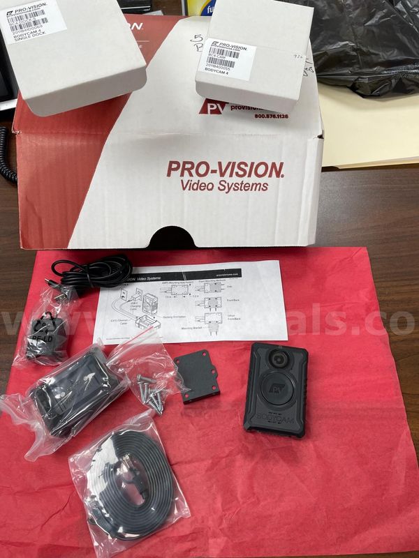 Lot of (5) Pro-Vision Body Camera System (Model BC-400)-Complete Kit