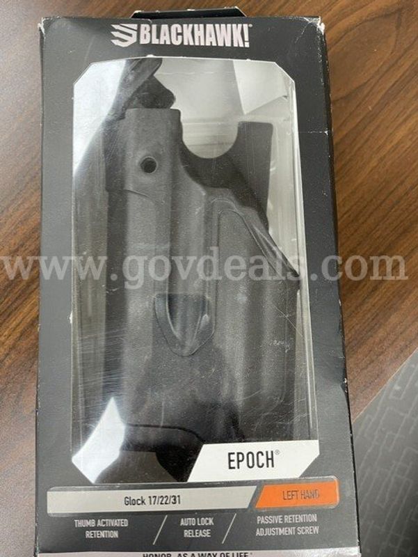Blackhawk EPOCH left-hand holster, left-handed fitting, Glock 17, 22 and 31