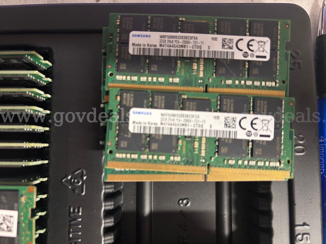4 32GB DDR4 ECC SODIMM RAM 2666V 2R8