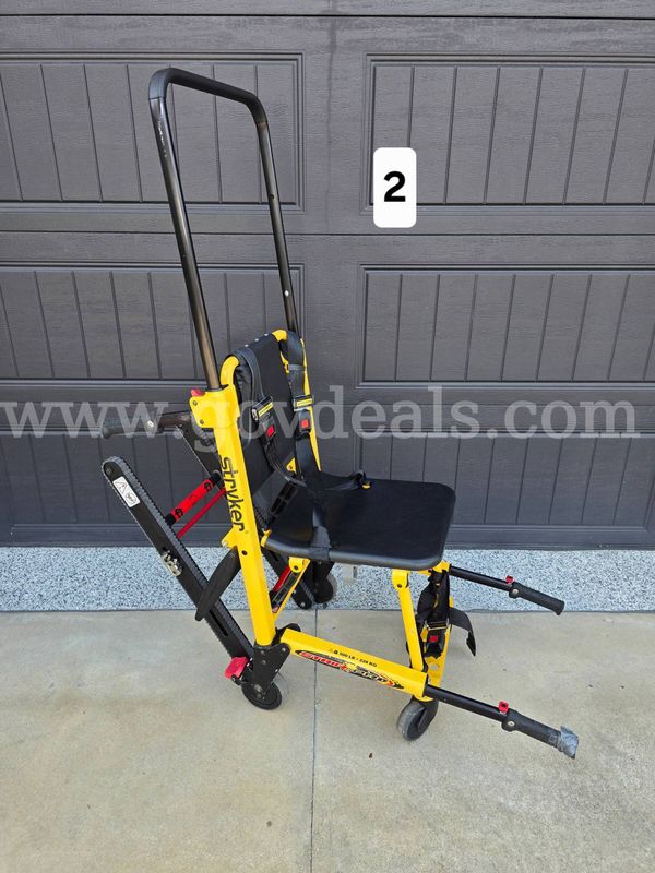 3 Stryker Power Pro XT Stretchers and 2 Stryker Evacuation Stair Chairs