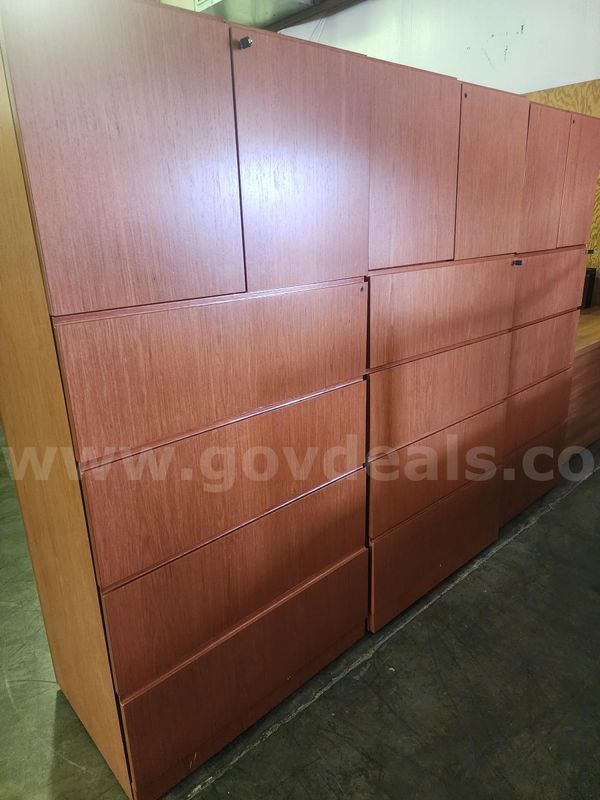 Lot of 3 Knoll/Reef Armoire Cabinets