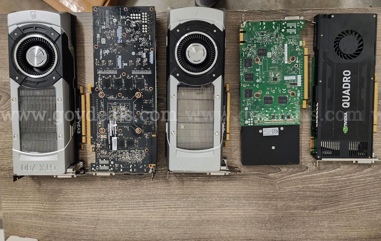 Lot of 5 Nvidia Gfx Cards