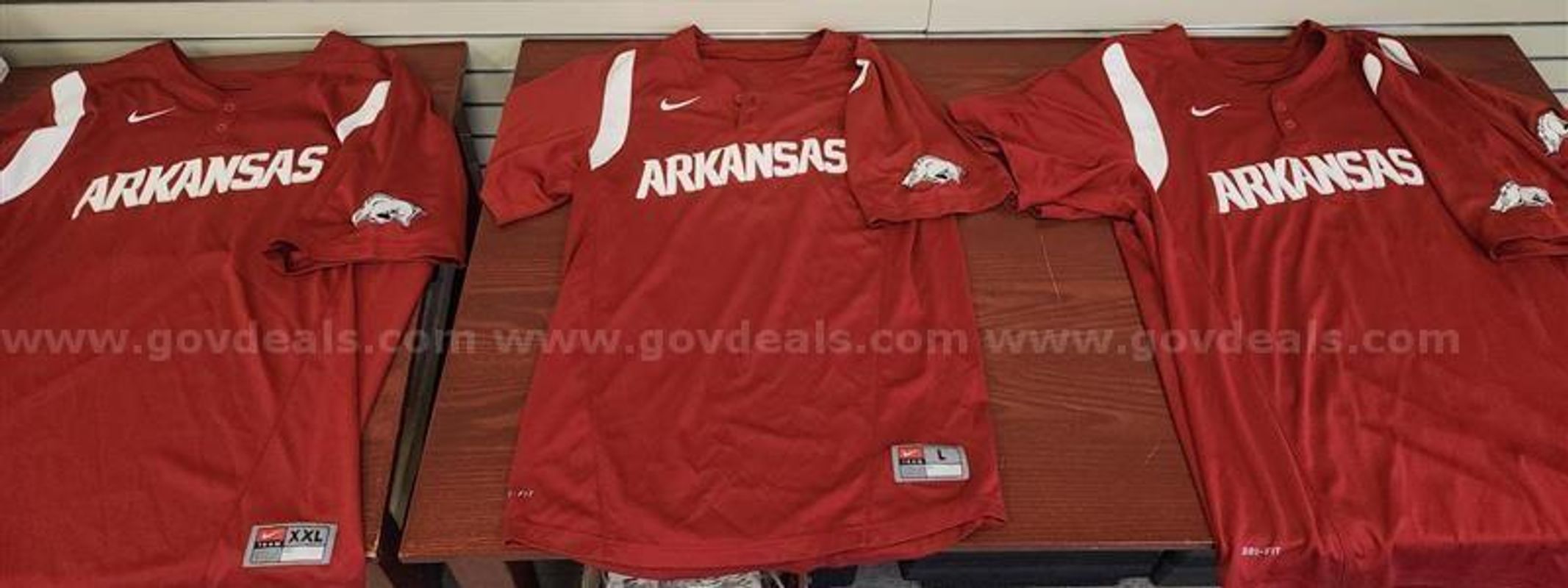 Lot of 4 Razorback Softball Jerseys