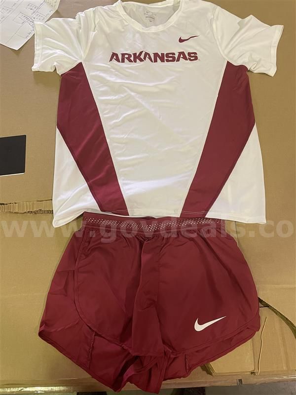 Arkansas Razorback Women's T-Shirt & Red Shorts (Set 3)