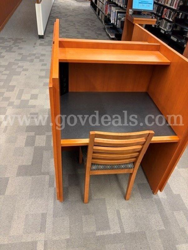 wooden study cubby