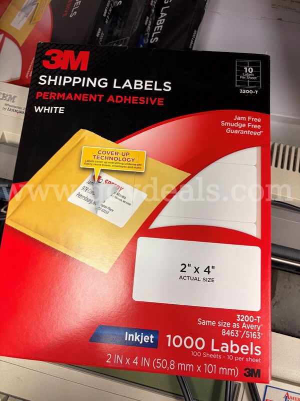 shipping address labels by 3M