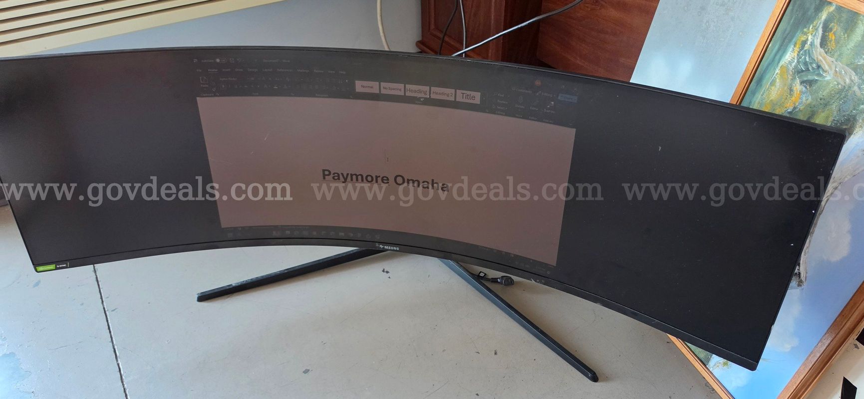 Samsung Odyssey 49" Curved Monitor (backlight issues)