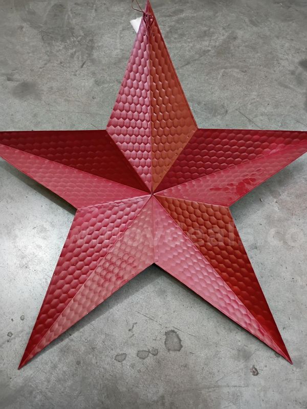 Metal Red Barn Star