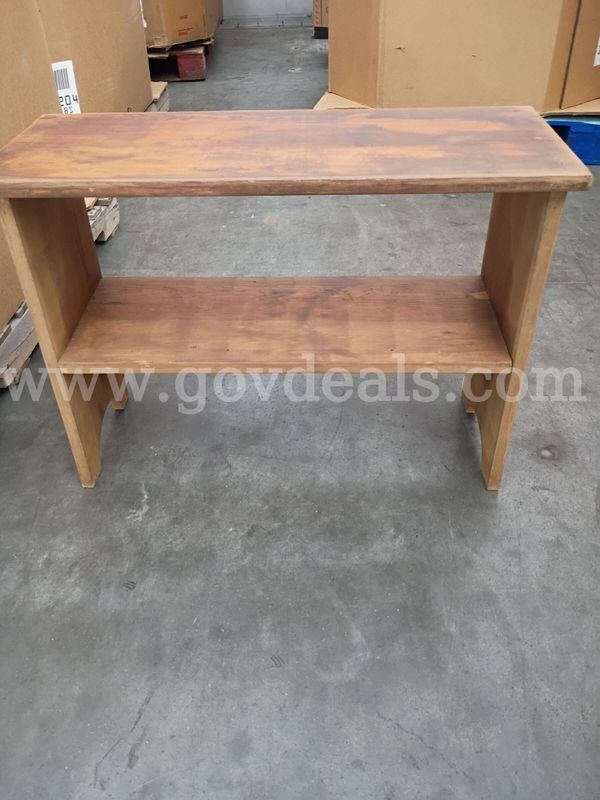 2 Shelf Primitive Wooden Stand