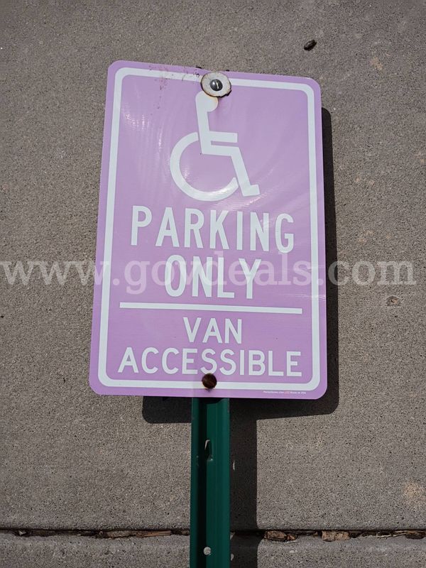 Handi-cap Van Parking Sign
