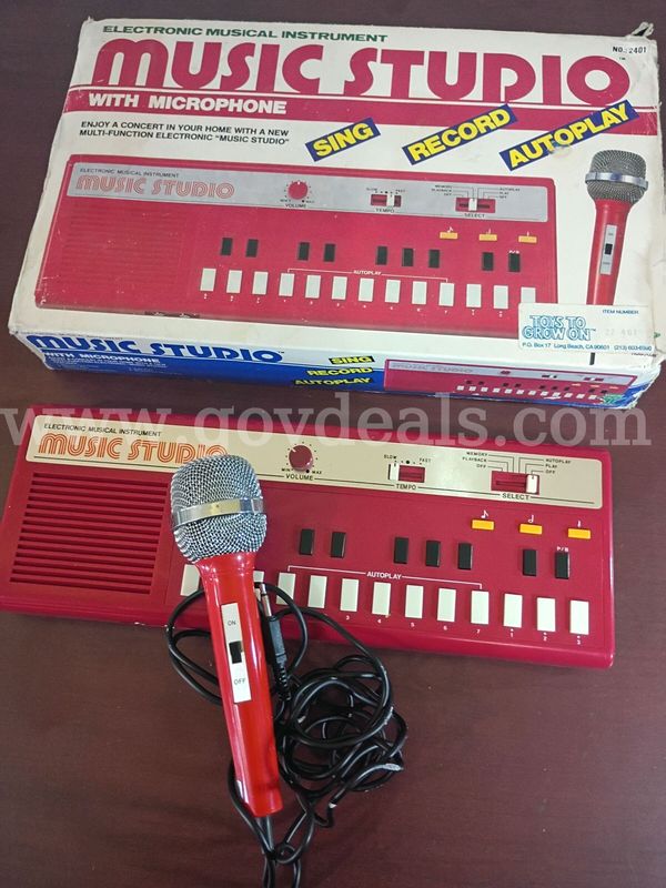 Vintage "Music Studio" with Microphone