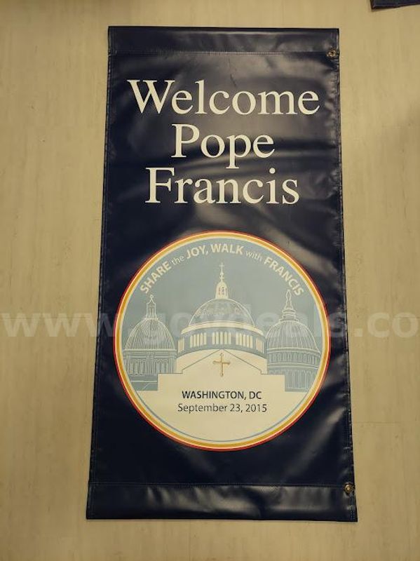 1 set of Pope Francis banners