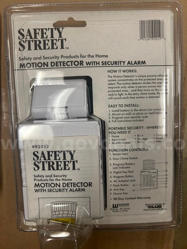 2, Safety Street motion detectors
