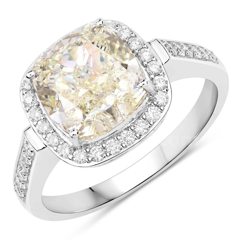 Outstanding Large 4.02 CT Diamond Ring VS1 Investment APP $132,130