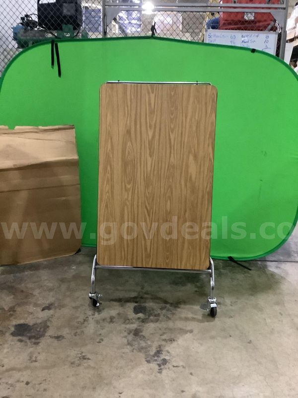 USED Multipurpose table 8 ft x 2.5 ft Wood Double Folding Conference Table