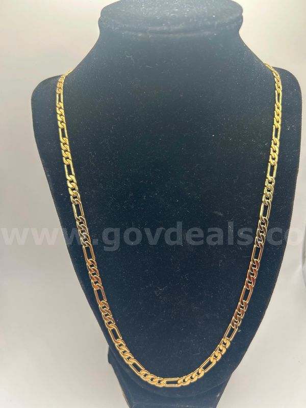 Beautiful, 24 Inch, 24k Gold, Figuero Necklace READ BELOW
