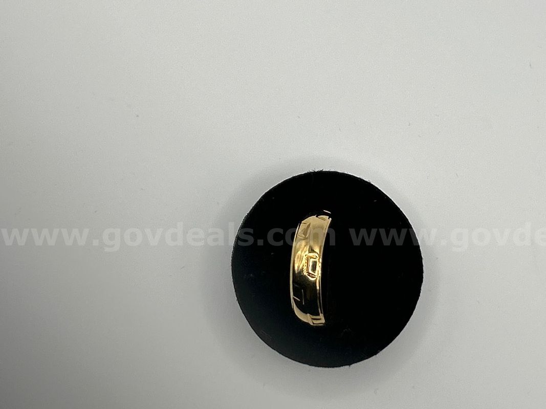 Size 12 Classic Band W/Design Ring. 24K Real Gold Plated