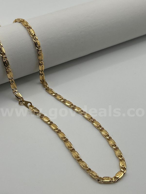 24K Real Gold Plated. 22” Swirl Necklace!