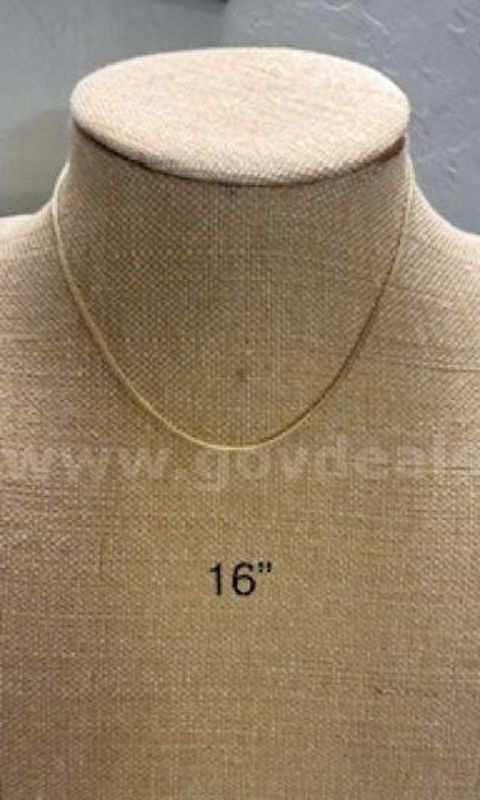 Dainty, 24k Gold Clad,16", Ladies Flexible Necklace