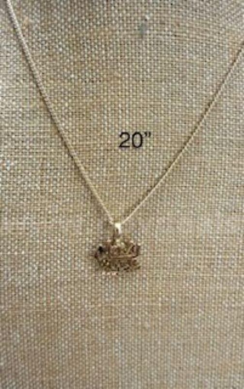 20 Inch, Cuban Necklace W/Navy Wife Pendant, Real 24k Gold Filled