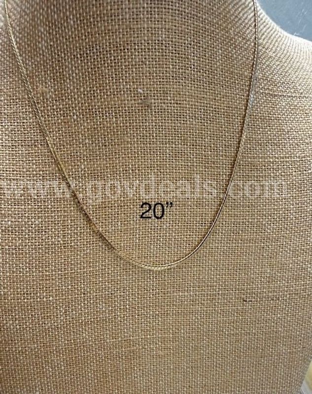 Beautiful, 20" Flex Chain Necklace, Real 24k Gold Filled