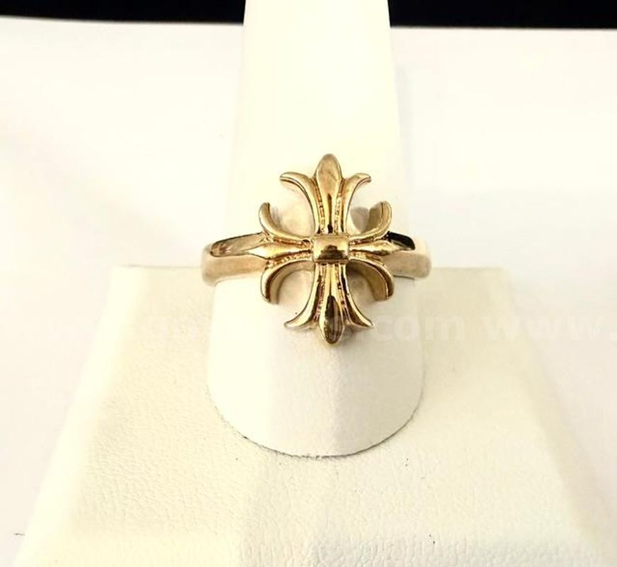 Precious, 24k Gold, Size 11, Fleur De Lis Ring