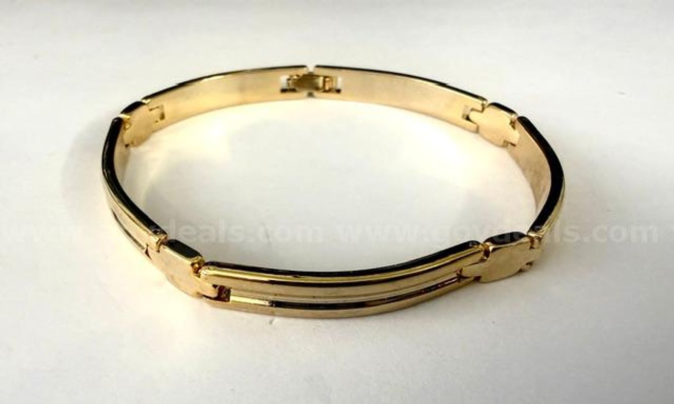 Beautiful, 7 Inch ID Bracelet, 24k Real Gold Filled