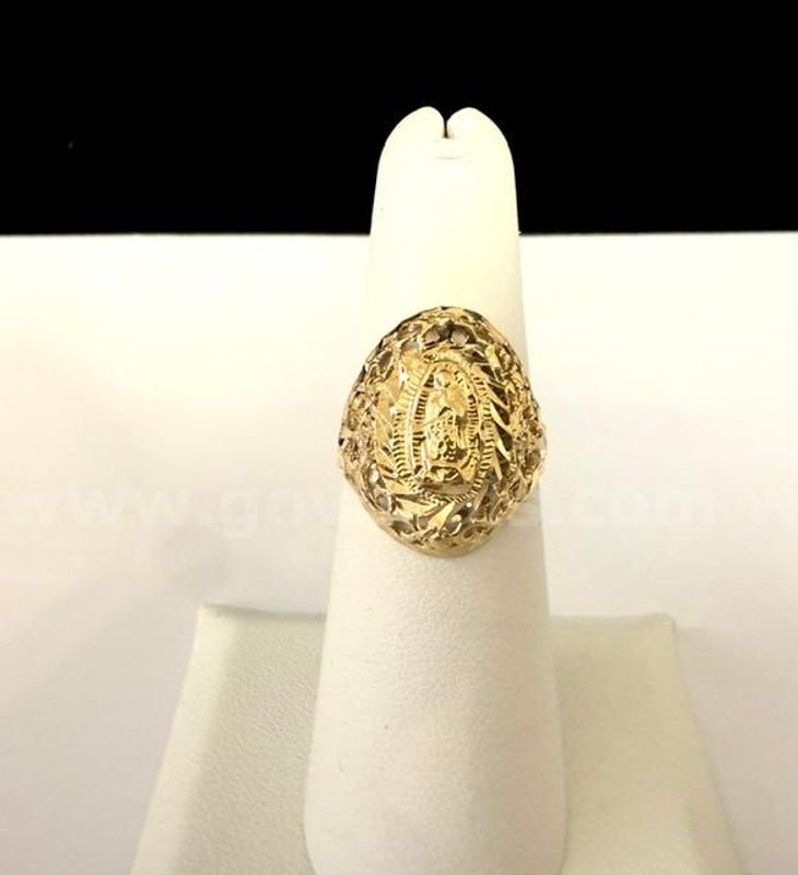 Beautiful, Ladies, Size 6, Lady Guadalupe Ring, Real 24k Gold Plated