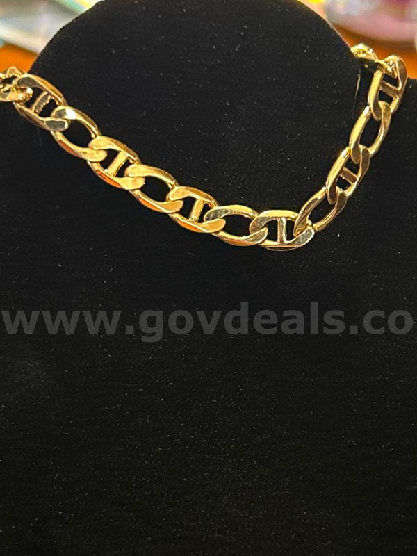 24k Gold, Unique 8” Custom Link Bracelet! Read⬇️
