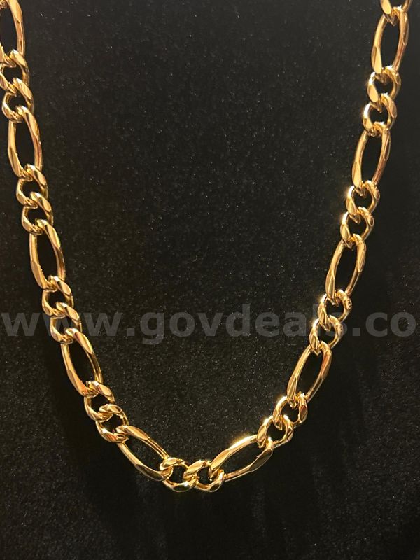 20” Raised Fígaro. 24K Real Gold Plated