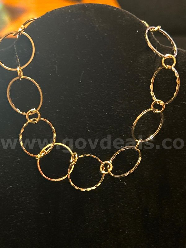 Adjustable Circle Bracelet! 24K Real Gold Plated