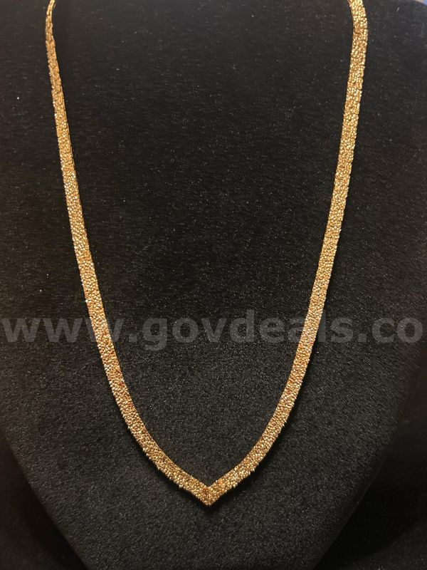 FREE SHIP W/ WIN!! 18” Textured Flex Necklace! 24K Real Gold Plated