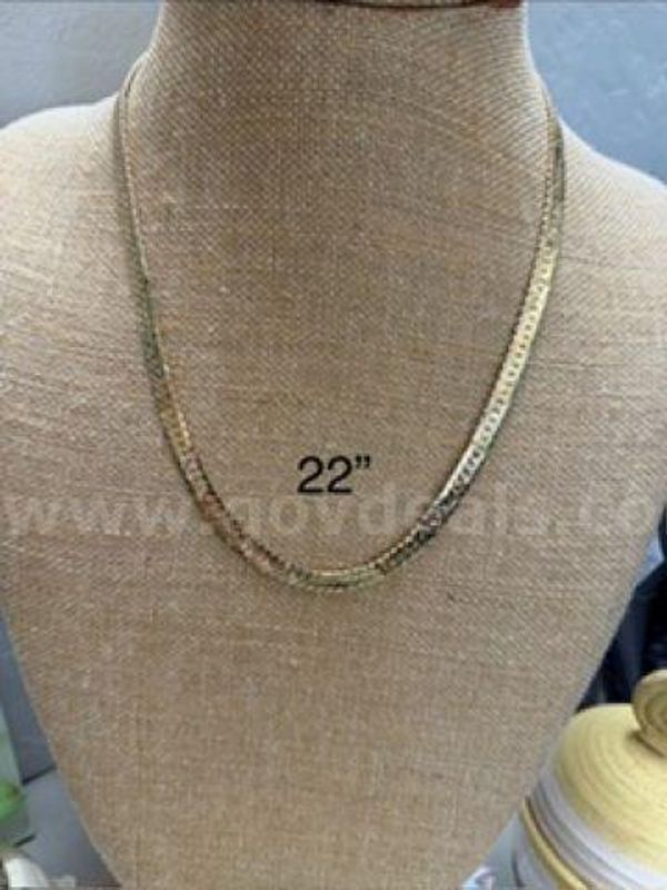 Beautiful, 24k Gold Clad, 22 Inch, Flex Chain Necklace