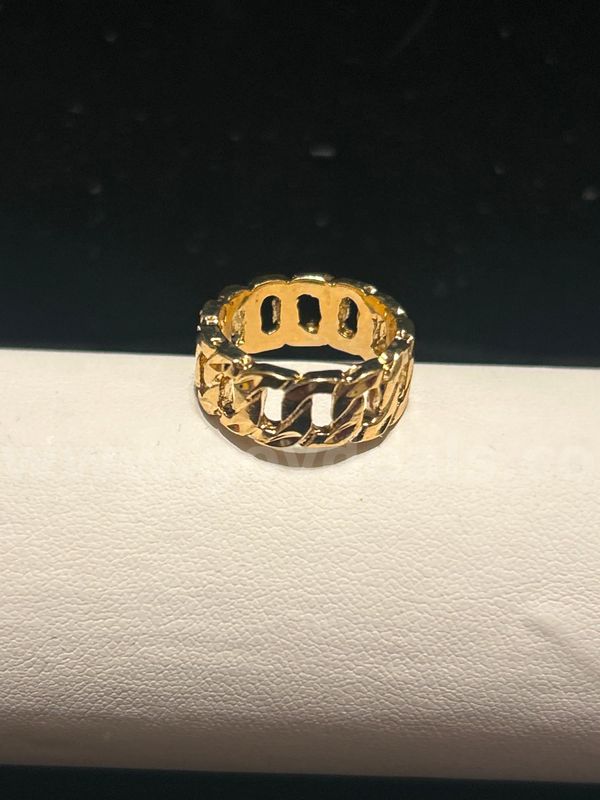 24K Gold, Size 5, Chain Link Band. READ ⬇️