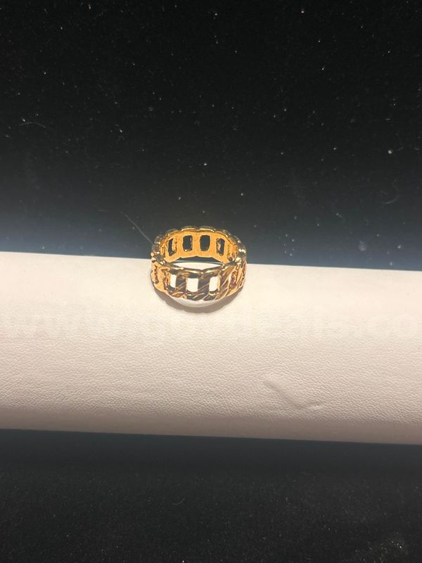 24K Gold, Size 6, Chain Link Band. READ ⬇️