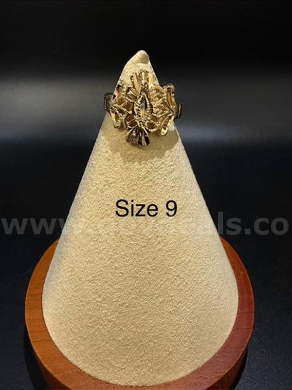 Gorgeous, Ladies Size 9, Filigree Ring, 24k Real Gold Filled