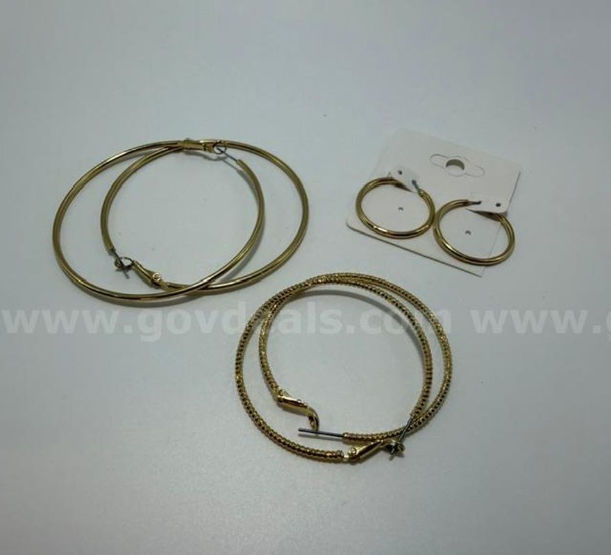 Beautiful, Combo Hoop Earring Collection, Real 24k Gold Filled