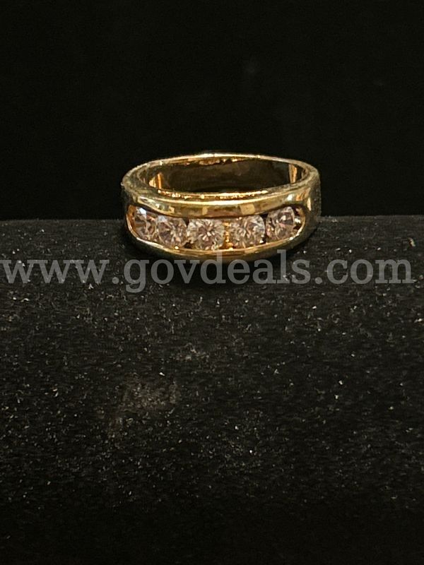 Beautiful, Size 10.5 24k Gold, CZ, Anniversary Band 24K Real Gold Filled.