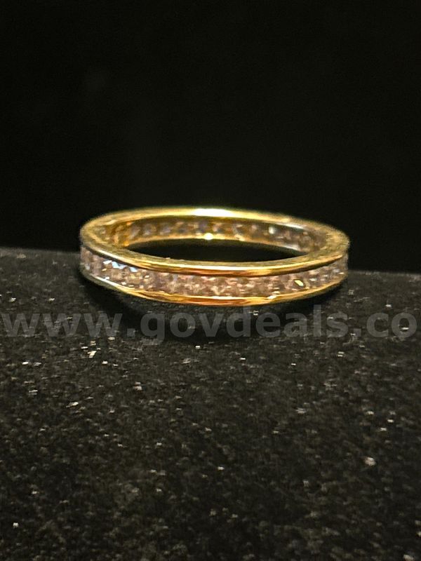Size 11, 24k Real Gold Filled, CZ, Thin, Infinity Band. FREE SHIPPING W/BUY IT NOW!!