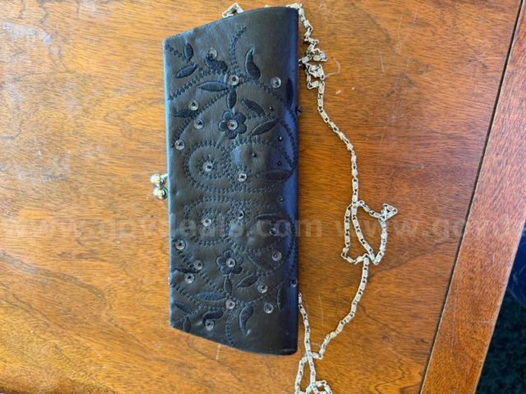 Great Condition, Vintage Leather, and Beaded Purse