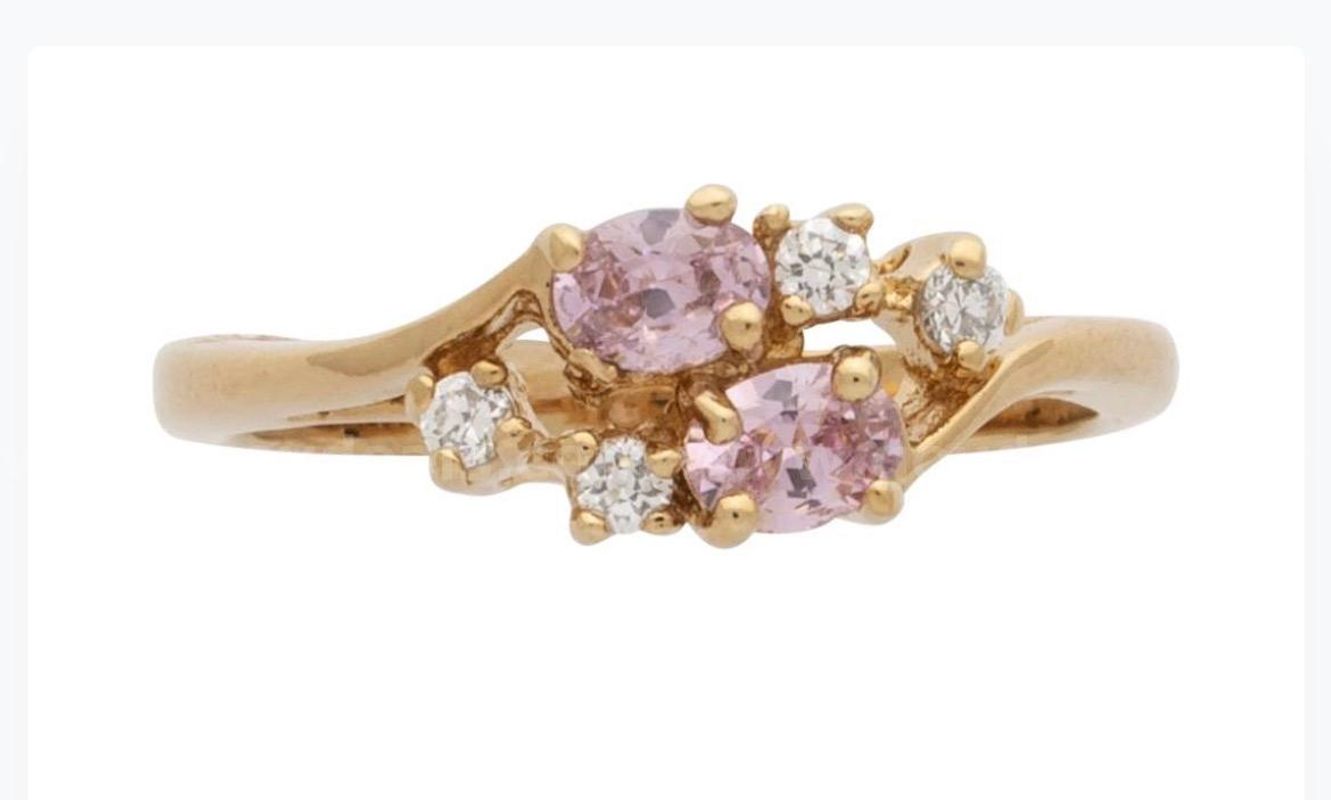 BIRTHSTONE RING! Size 10.5 Ladies, CZ June Ring. 24k Real Gold Filled.