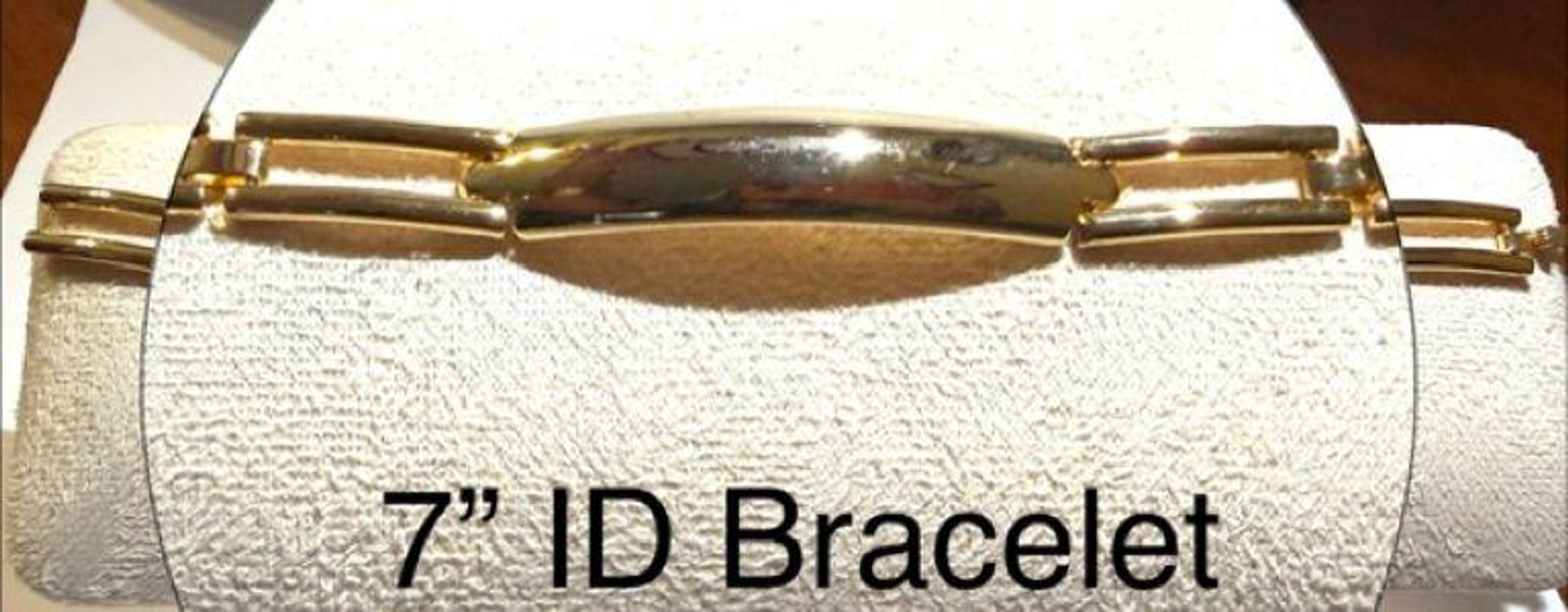 Gorgeous, 7 Inch ID Bracelet, 24k Real Gold Filled