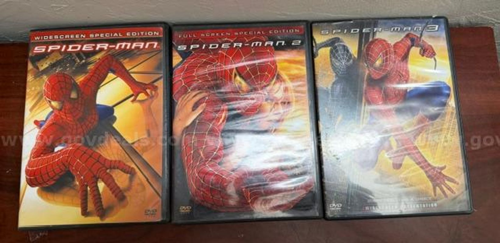 Set of 3, Spider-Man, DVDs, Used Good Condition