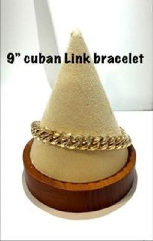 Gorgeous, Men's, 9 Inch, Real 24k Gold Filled, Cuban Link Bracelet