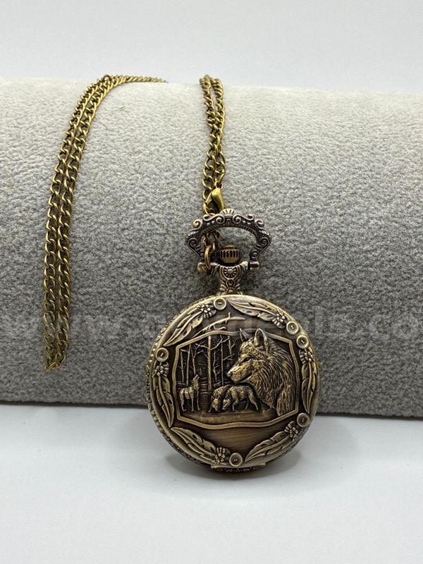 Wolf Pack Pocket Watch. FREE SHIPPING W/ BUY IT NOW!