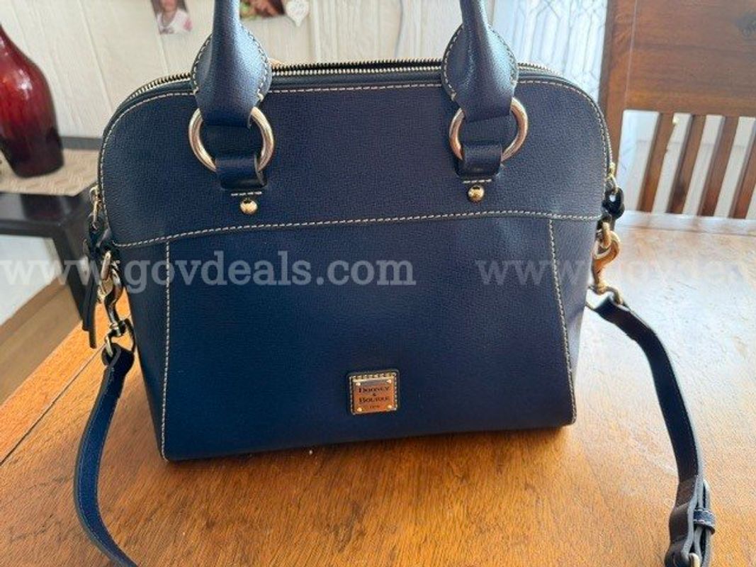 Gorgeous, Brand New Condition!! Navy Blue Dooney and Burke Purse 12” x 3”