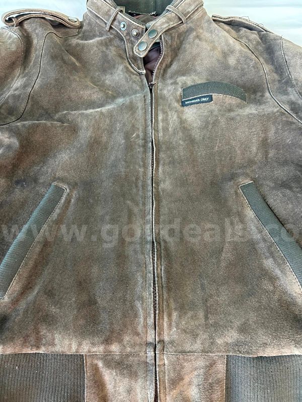 Vintage Members Only Leather Jacket Size 40.