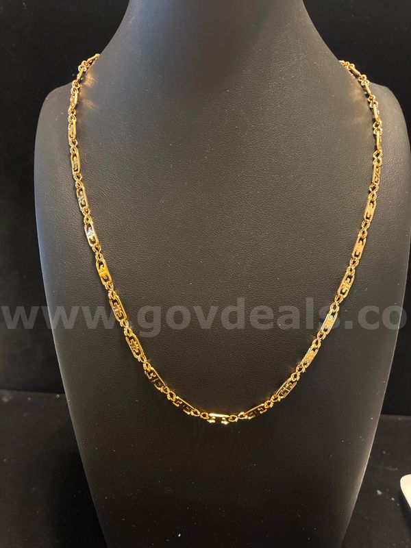 Gorgeous 20” Necklace, 24K Real Gold Filled.